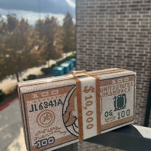 Money Stack Clutch Bag